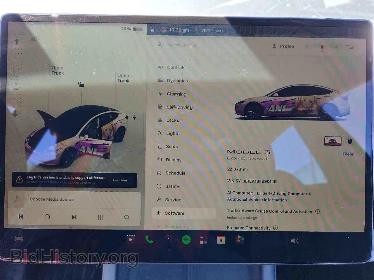 2025 TESLA MODEL 3 - VIN: 5YJ3E1EA1SF890146 - Фото 9