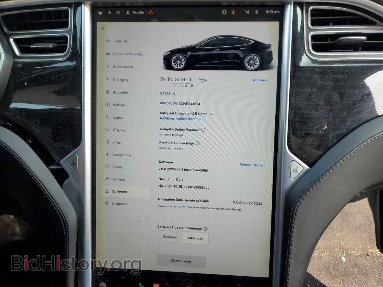 2018 TESLA MODEL S - VIN: 5YJSA1E29JF244674 - Photo 12