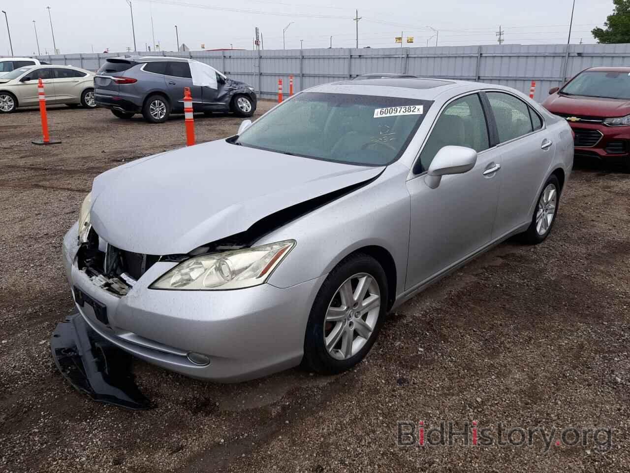 Report JTHBJ46G472133052 LEXUS ES350 2007 SILVER GAS price and damage