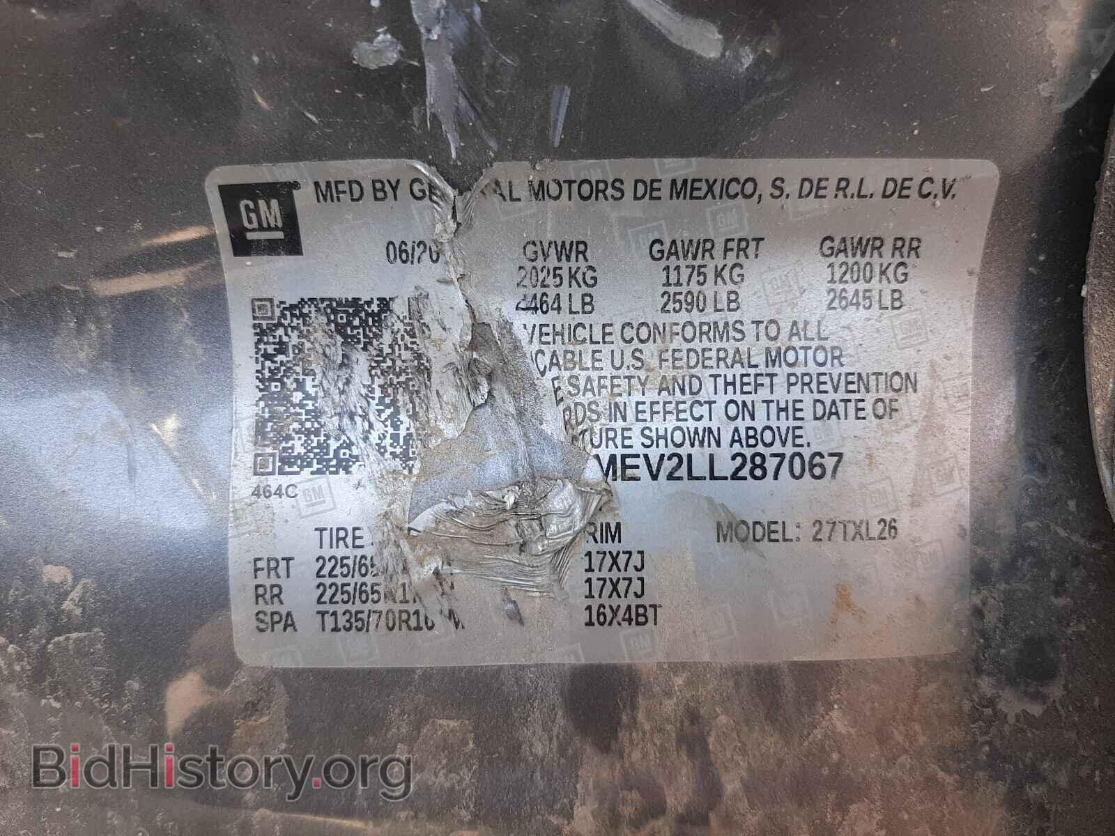 2020 GMC TERRAIN - VIN: 3GKALMEV2LL287067 - Фото 10