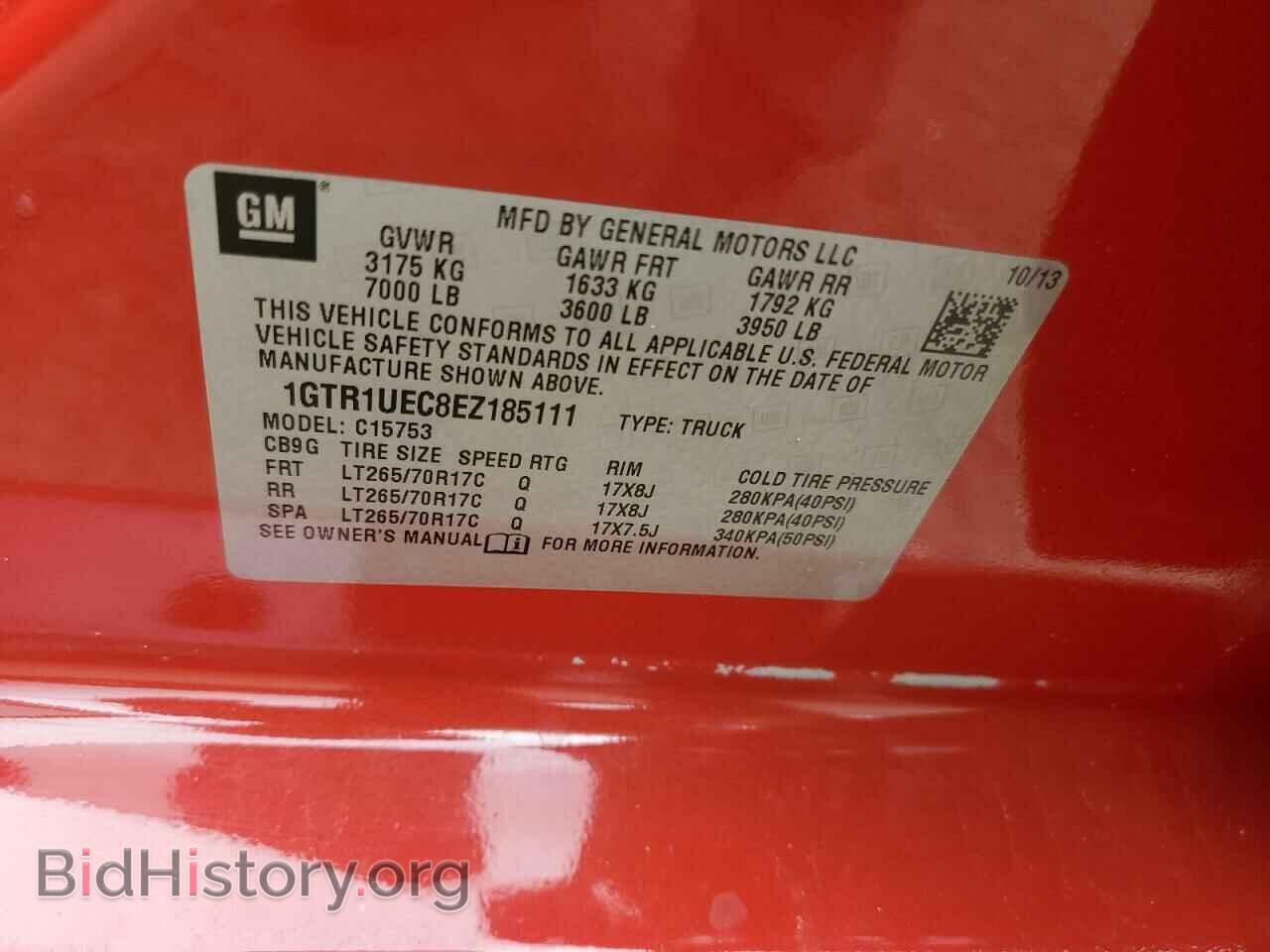 2014 GMC SIERRA - VIN: 1GTR1UEC8EZ185111 - Фото 12