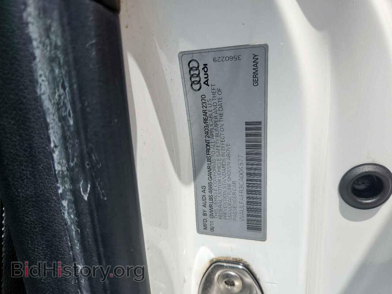 2012 AUDI A5 - VIN: WAULFAFR3CA004577 - Photo 12