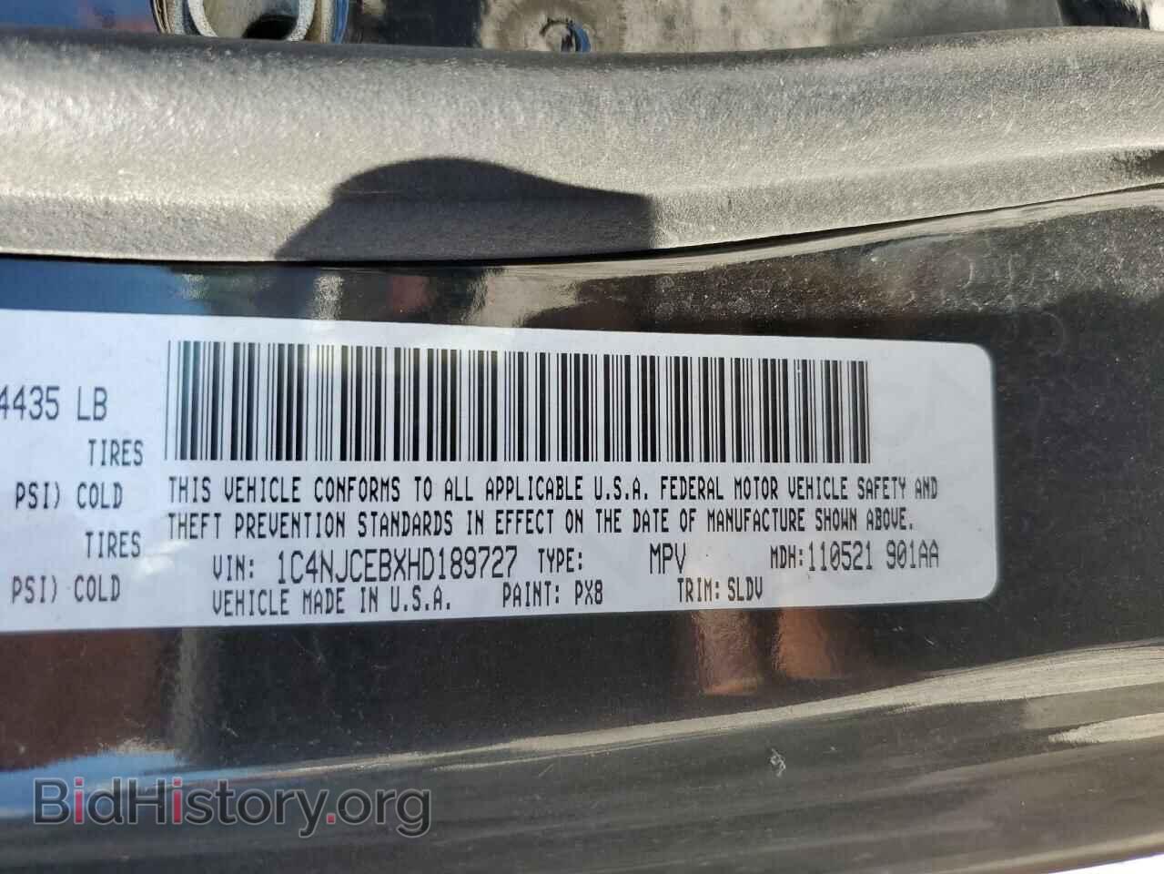 2017 JEEP COMPASS - VIN: 1C4NJCEBXHD189727 - Photo 10