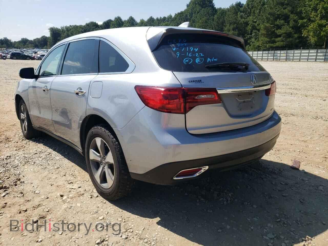 2016 ACURA MDX - VIN: 5FRYD4H23GB017194 - Фото 3