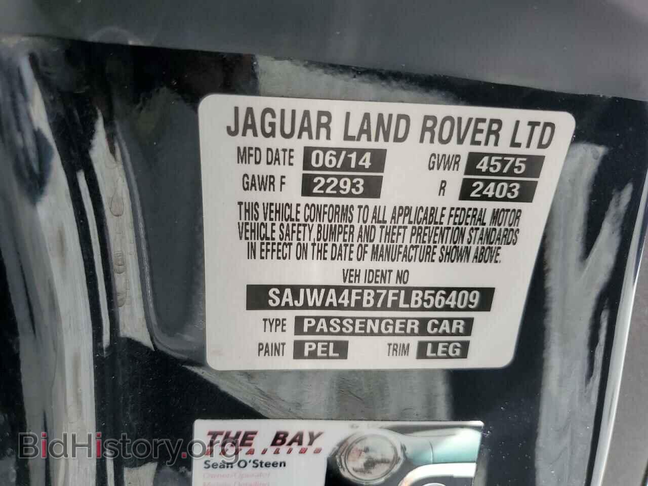 2015 JAGUAR XK - VIN: SAJWA4FB7FLB56409 - Фото 12