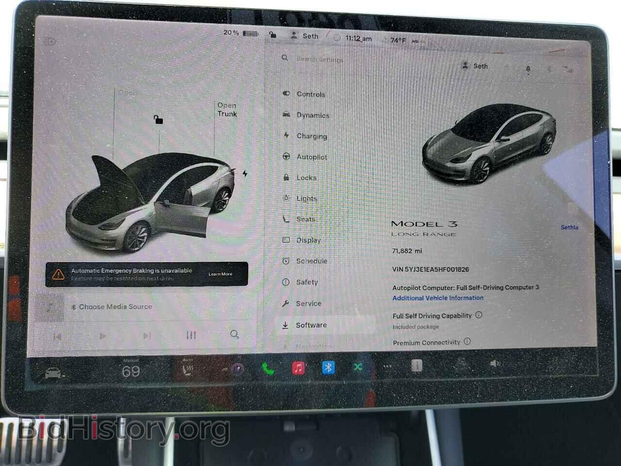 2017 TESLA MODEL 3 - VIN: 5YJ3E1EA5HF001826 - Photo 9