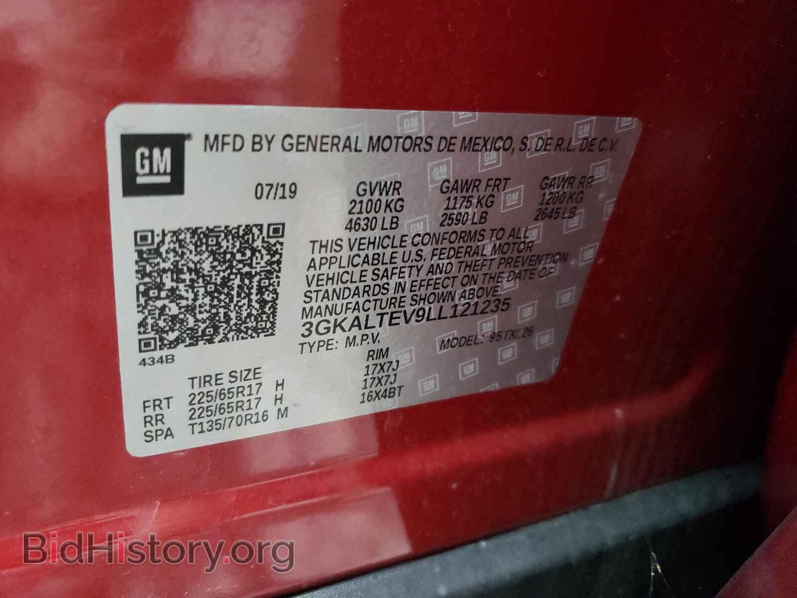 2020 GMC TERRAIN - VIN: 3GKALTEV9LL121235 - Фото 10