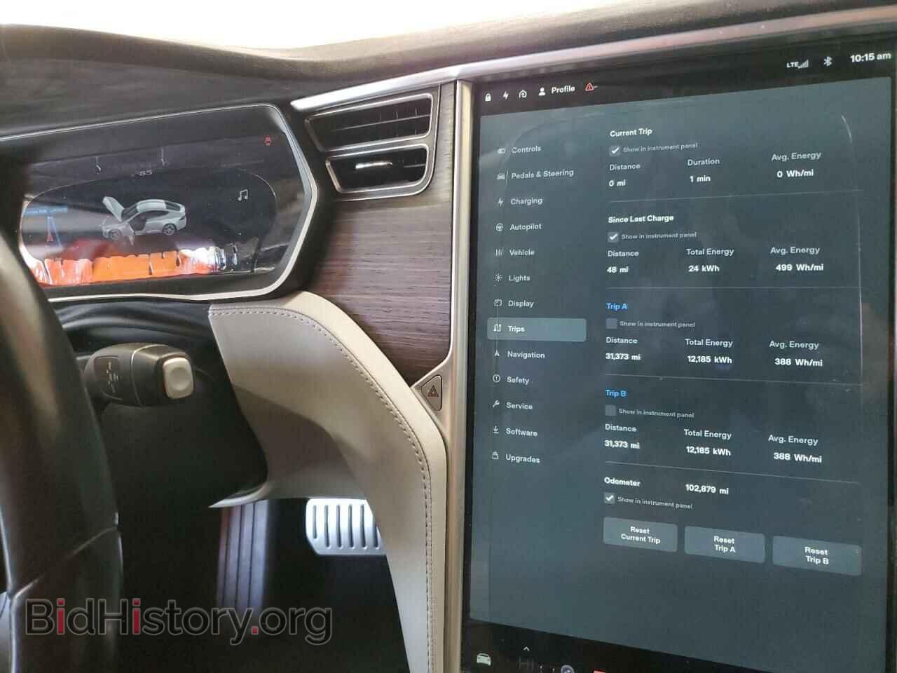 2014 TESLA MODEL S - VIN: 5YJSA1H1XEFP62091 - Фото 9
