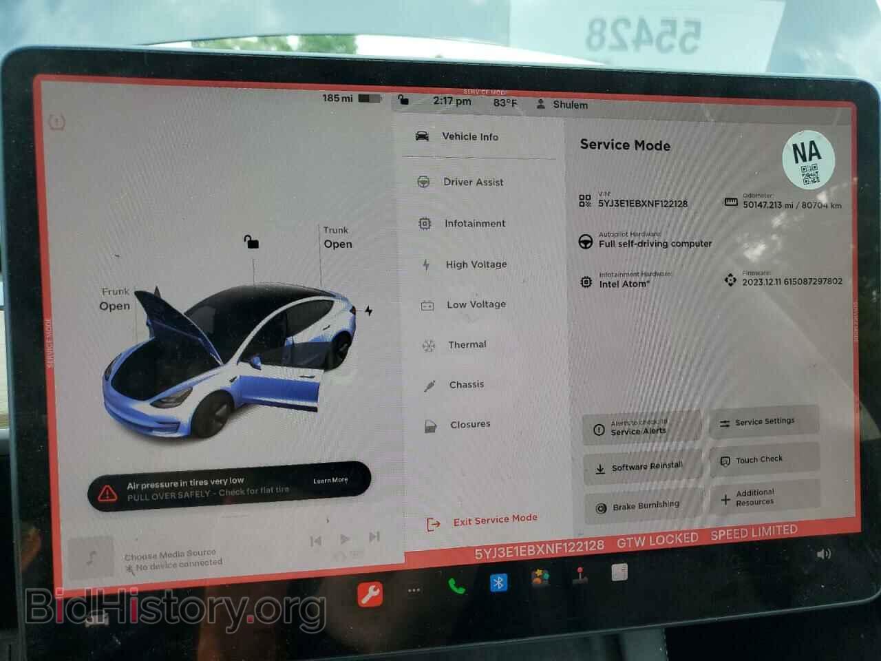 2022 TESLA MODEL 3 - VIN: 5YJ3E1EBXNF122128 - Фото 9