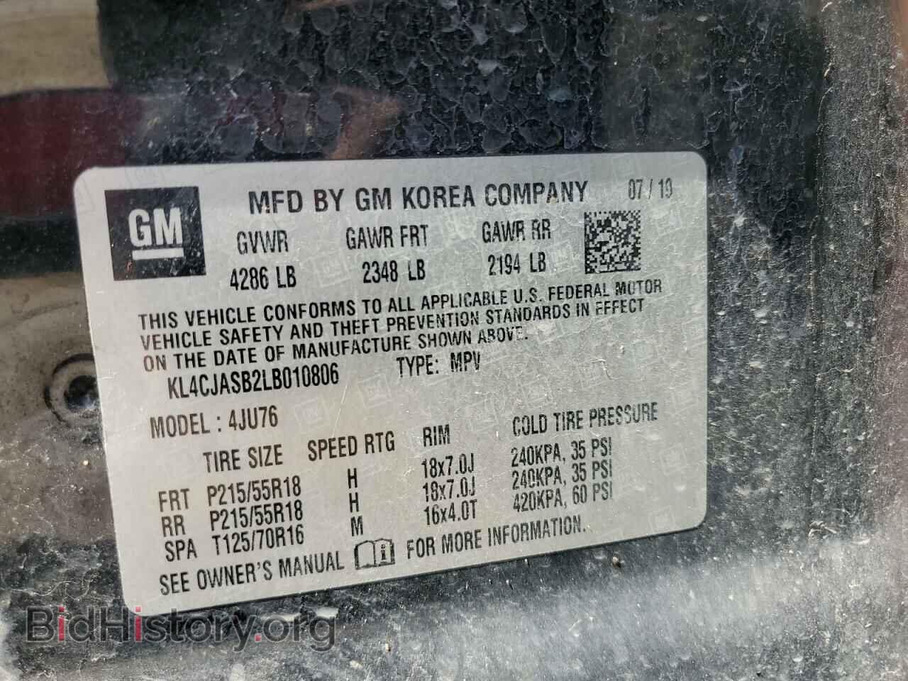 2020 BUICK ENCORE - VIN: KL4CJASB2LB010806 - Фото 13