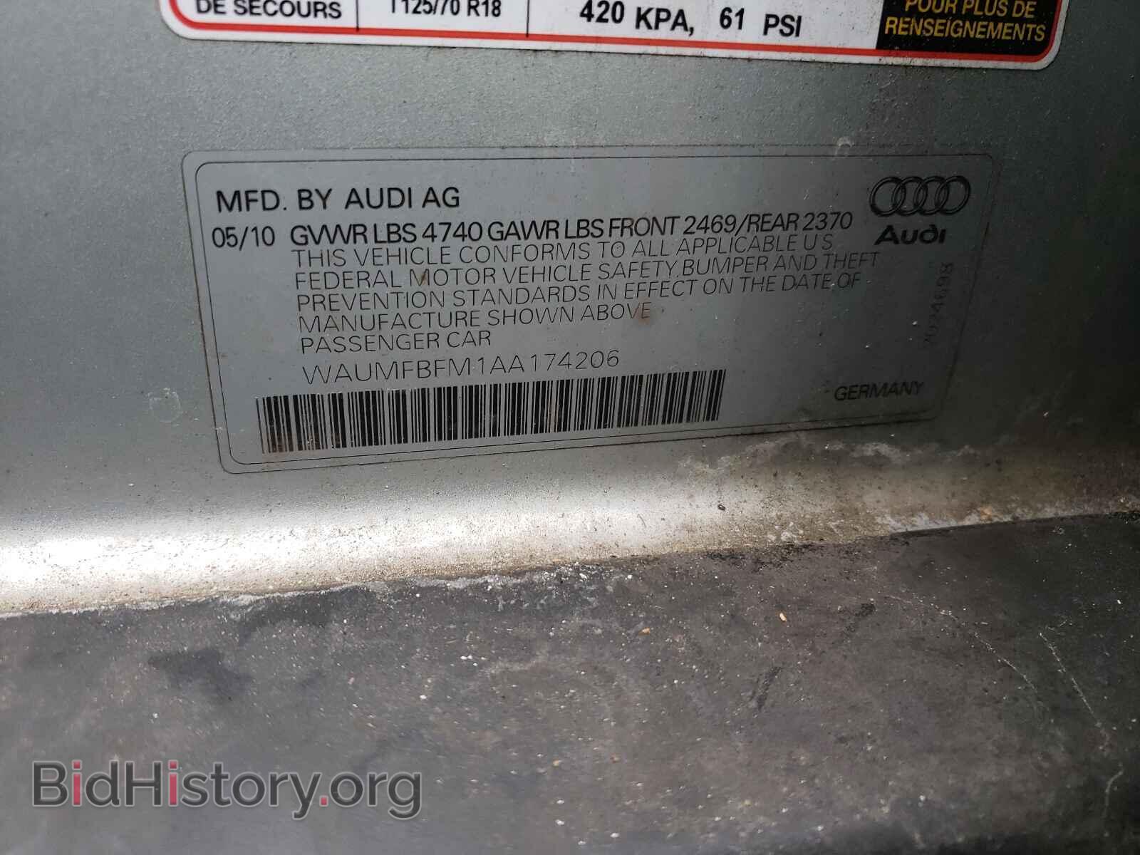 2010 AUDI A3 - VIN: WAUMFBFM1AA174206 - Фото 10
