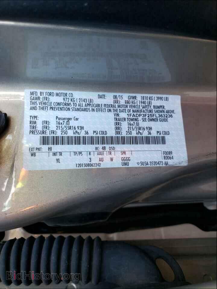 2015 FORD FOCUS - VIN: 1FADP3F25FL363236 - Фото 10