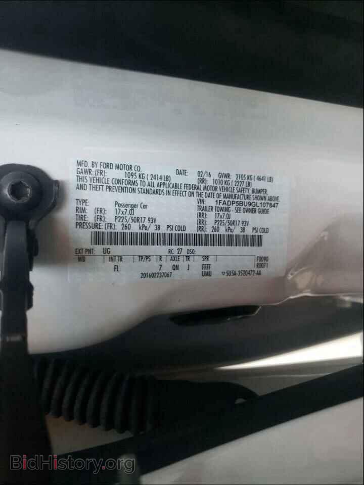 2016 FORD CMAX - VIN: 1FADP5BU9GL107847 - Фото 10