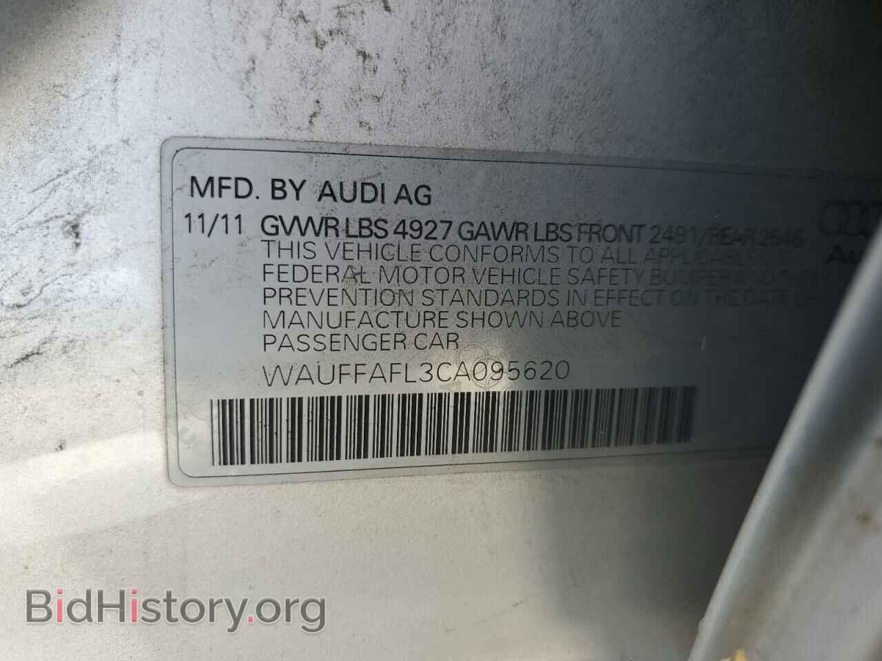 2012 AUDI A4 - VIN: WAUFFAFL3CA095620 - Photo 10