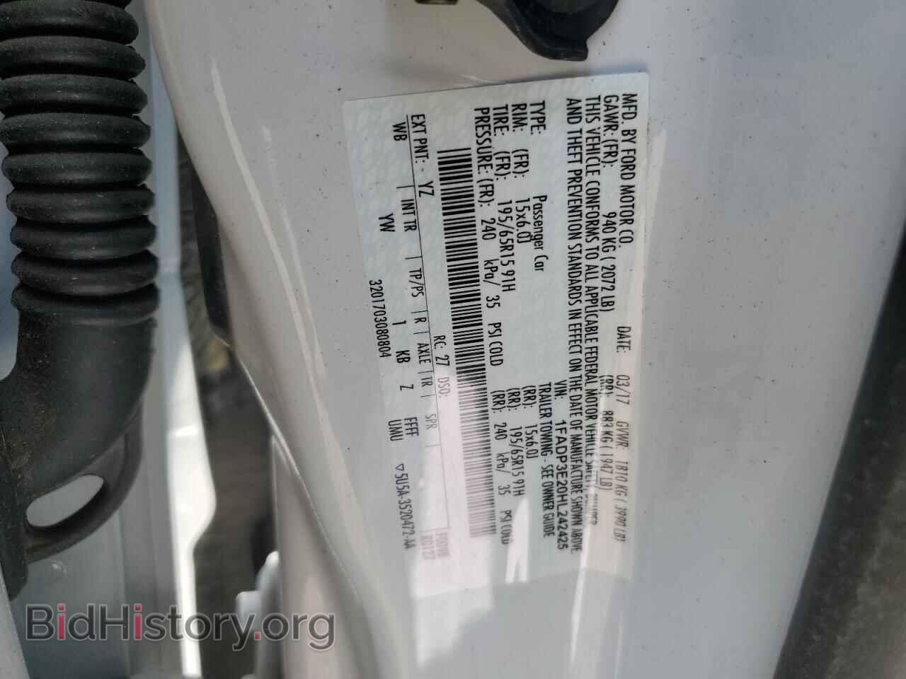 2017 FORD FOCUS - VIN: 1FADP3E20HL242425 - Фото 13