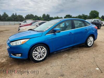2017 Ford FOCUS Titanium, синий — VIN 1FADP3J23HL205312, Copart