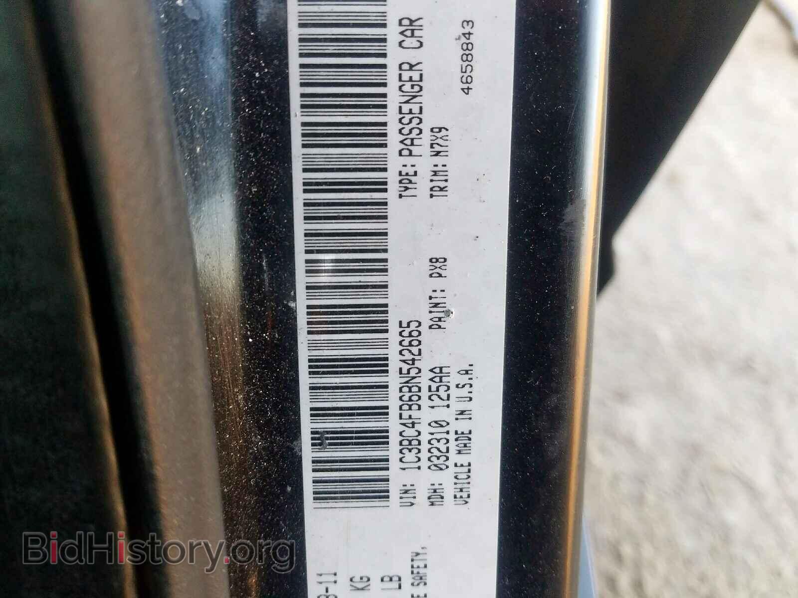 2011 CHRYSLER 200 - VIN: 1C3BC4FB6BN542665 - Фото 10