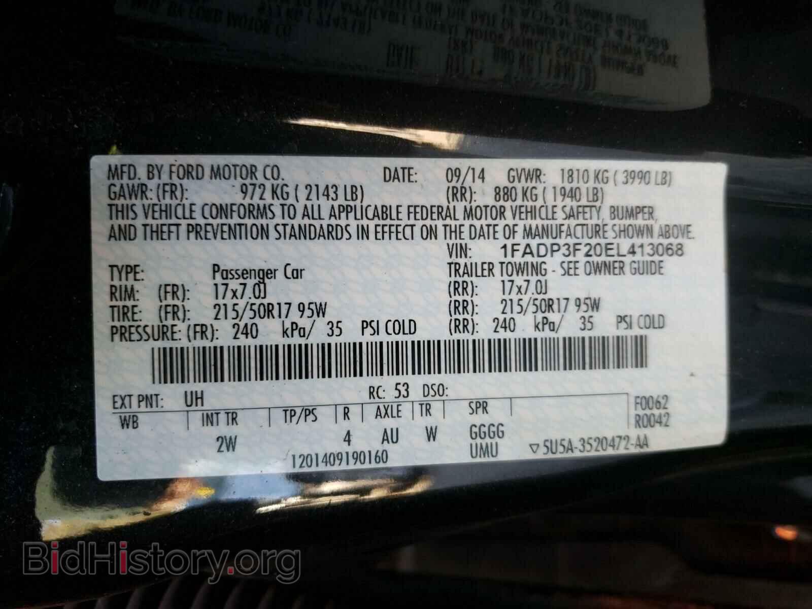 2014 FORD FOCUS - VIN: 1FADP3F20EL413068 - Photo 10