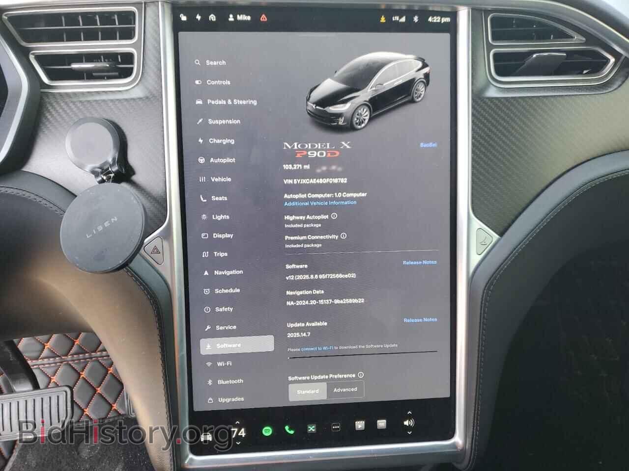 2016 TESLA MODEL X - VIN: 5YJXCAE48GF018782 - Photo 9