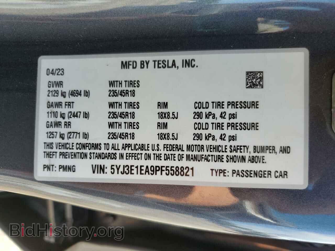 2023 TESLA MODEL 3 - VIN: 5YJ3E1EA9PF558821 - Photo 13