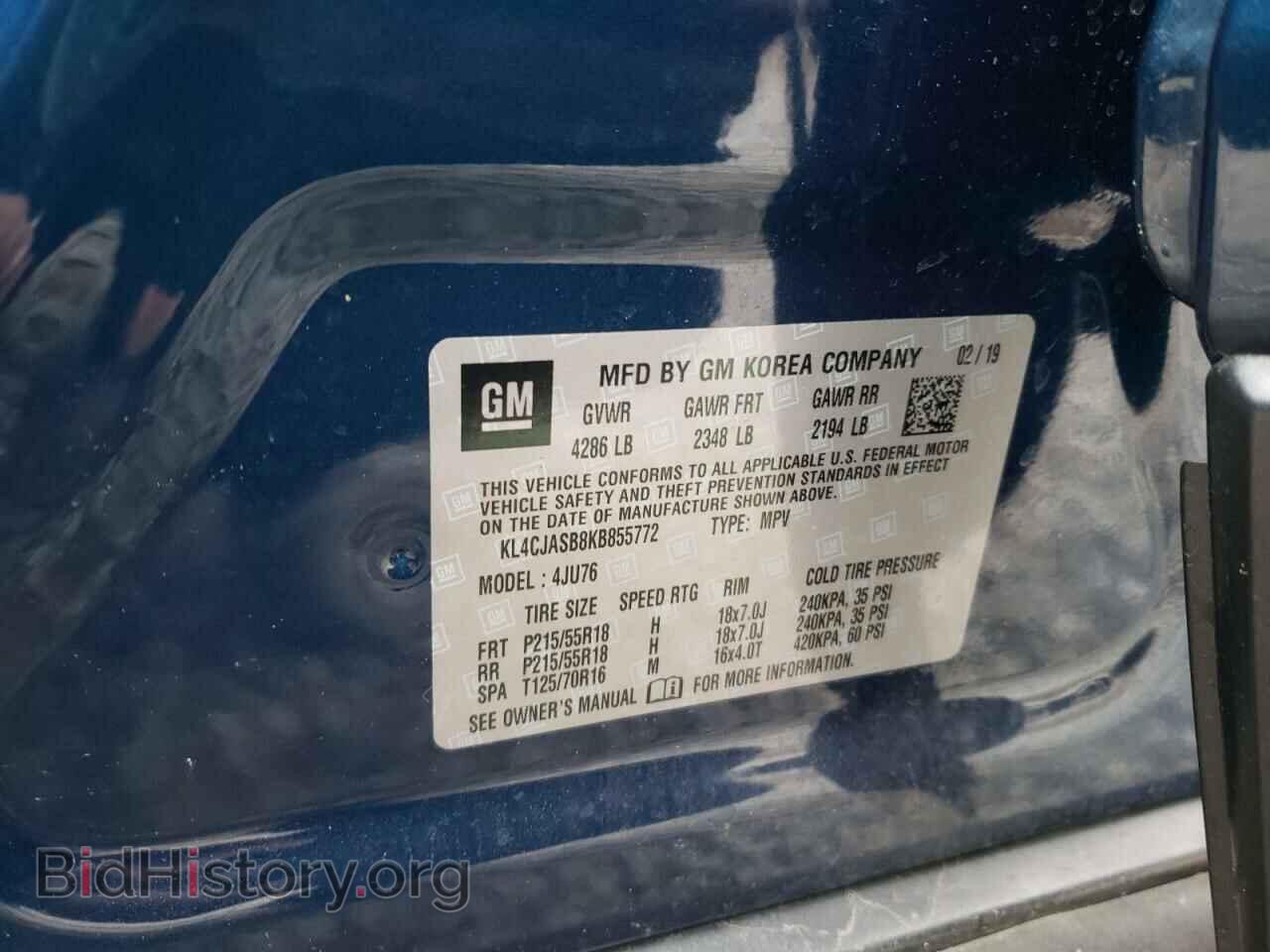 2019 BUICK ENCORE - VIN: KL4CJASB8KB855772 - Photo 10