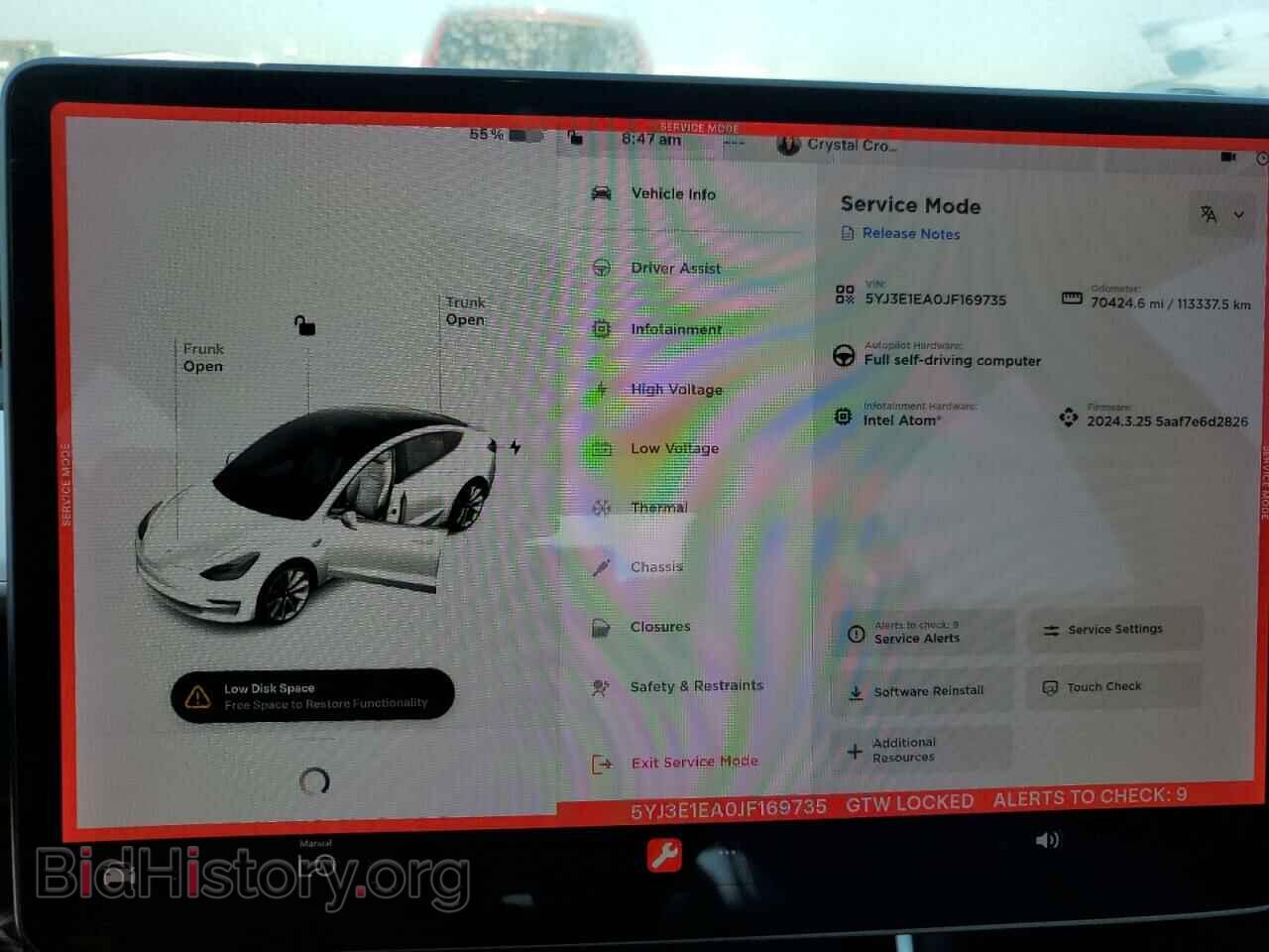 2018 TESLA MODEL 3 - VIN: 5YJ3E1EA0JF169735 - Фото 9