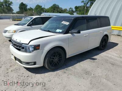 2014 Ford FLEX SEL, white — VIN 2FMGK5C88EBD02371, Copart