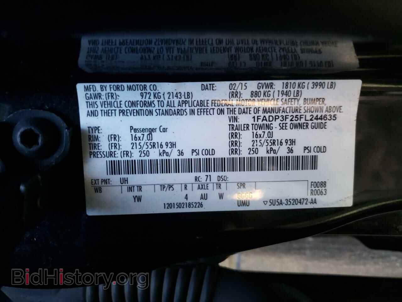 2015 FORD FOCUS - VIN: 1FADP3F25FL244635 - Photo 10