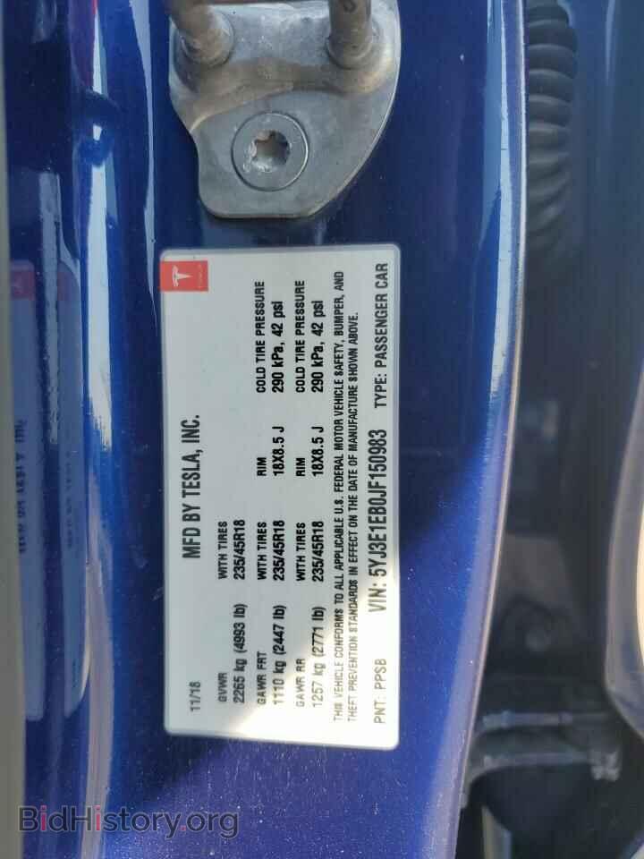 2018 TESLA MODEL 3 - VIN: 5YJ3E1EB0JF150983 - Photo 12