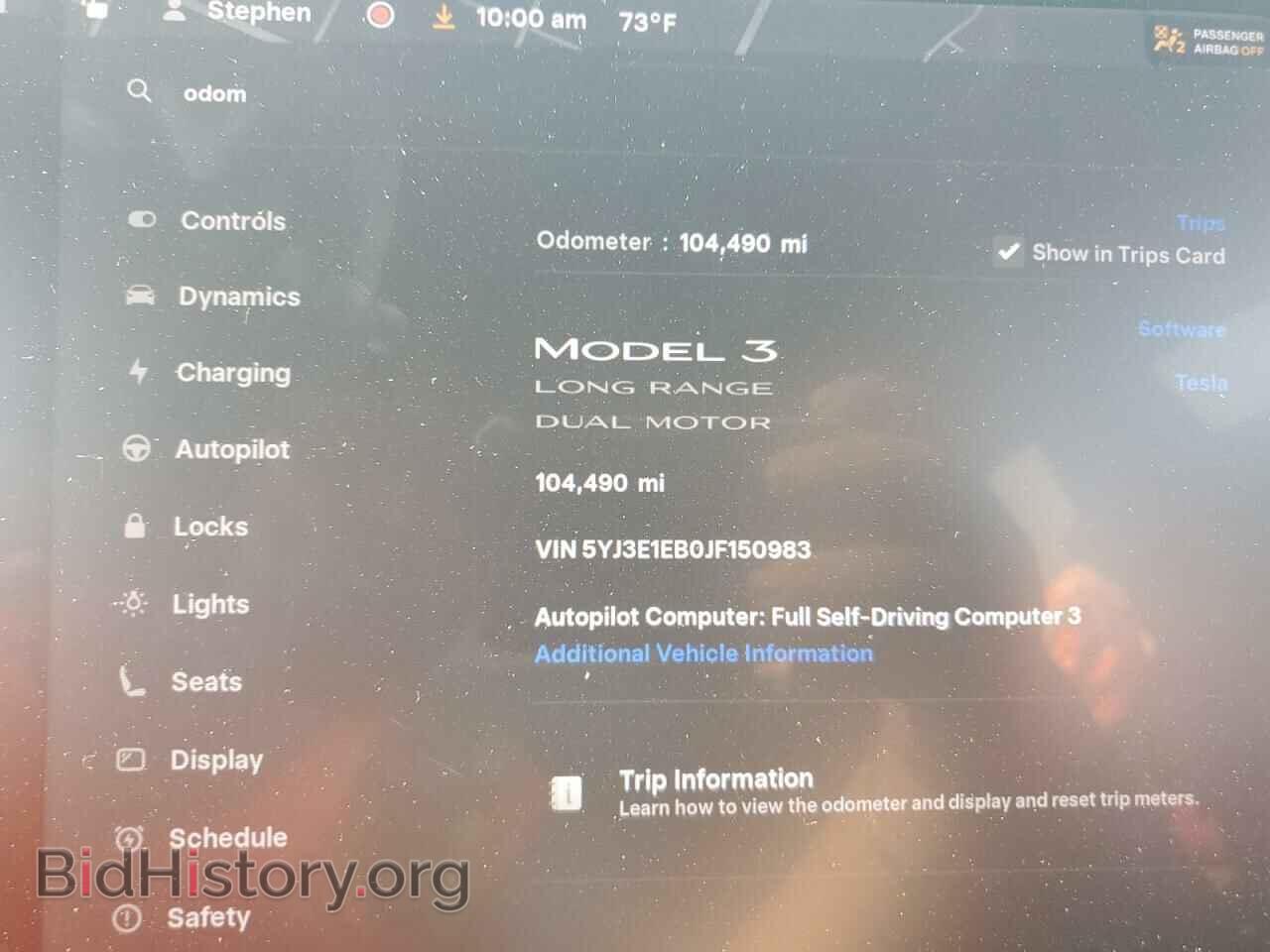 2018 TESLA MODEL 3 - VIN: 5YJ3E1EB0JF150983 - Photo 9