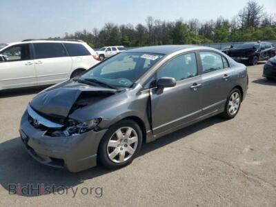 2010 Honda CIVIC LX, gray — VIN 19XFA1F5XAE064586, Copart