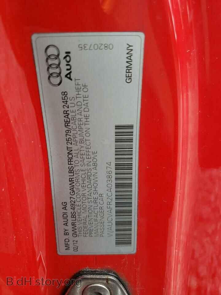 2012 AUDI S5/RS5 - VIN: WAUCVAFR2CA038674 - Фото 12