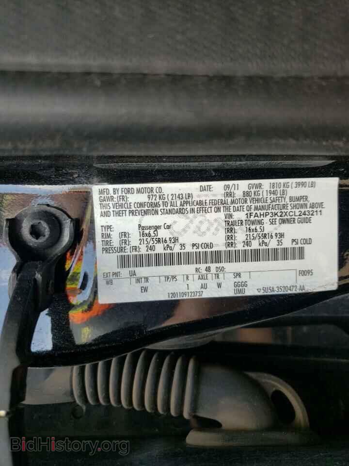 2012 FORD FOCUS - VIN: 1FAHP3K2XCL243211 - Photo 10