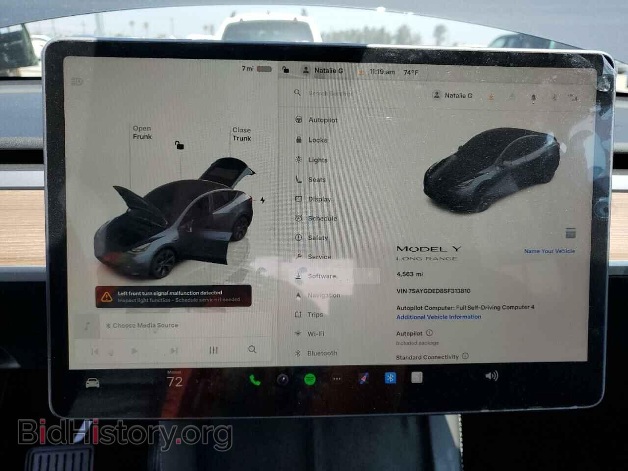 2025 TESLA MODEL Y - VIN: 7SAYGDED8SF313810 - Фото 9
