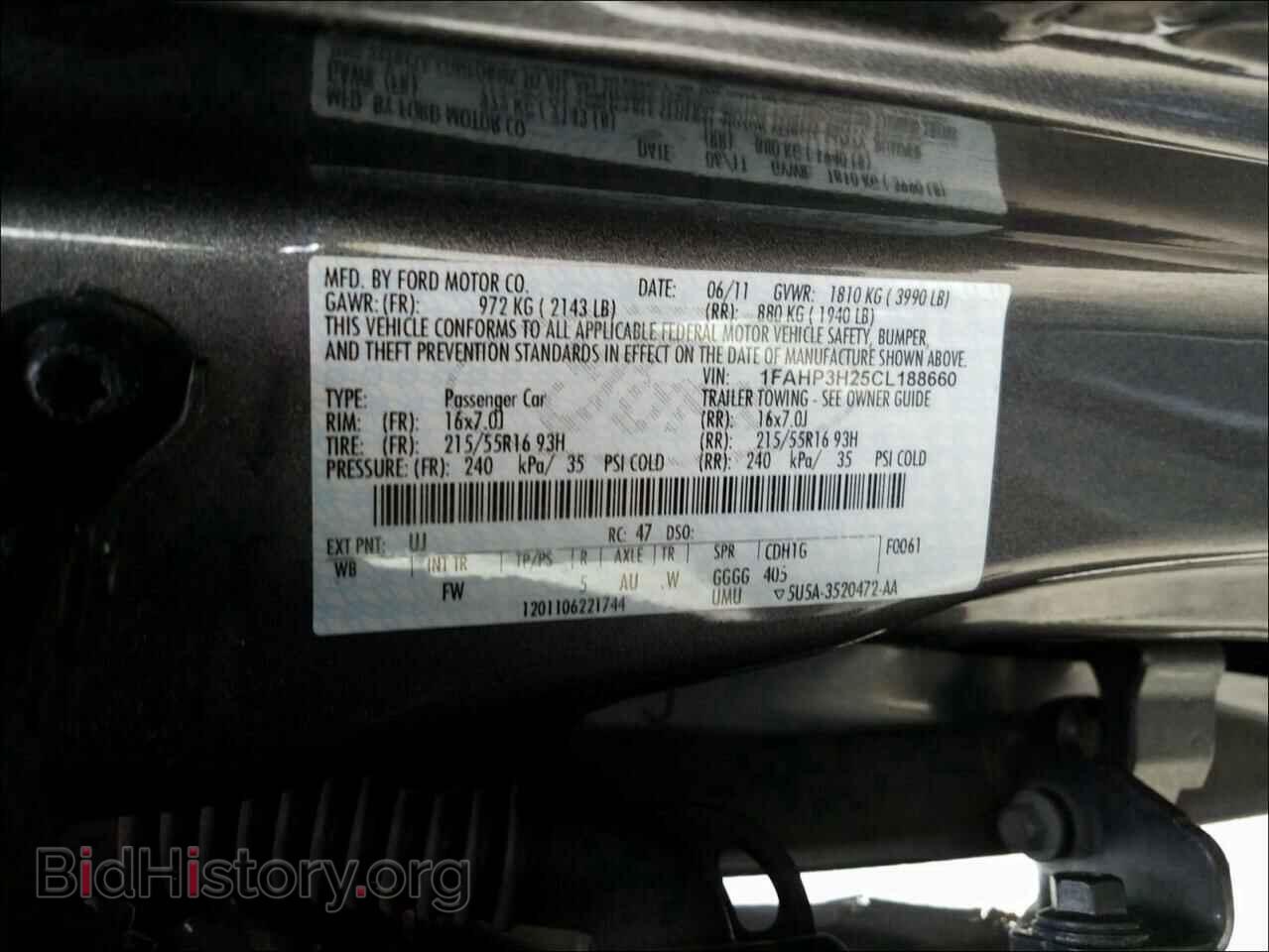2012 FORD FOCUS - VIN: 1FAHP3H25CL188660 - Photo 10