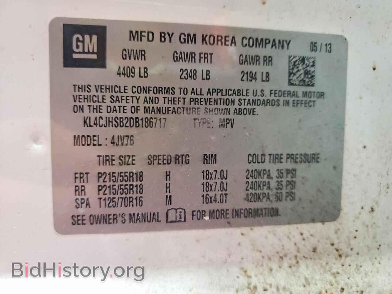 2013 BUICK ENCORE - VIN: KL4CJHSB2DB186717 - Photo 12