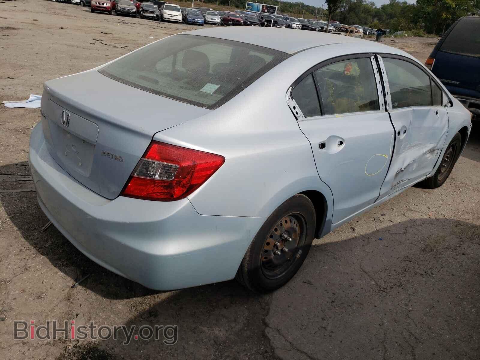 2012 HONDA CIVIC - VIN: 2HGFB2F5XCH516192 - Фото 4