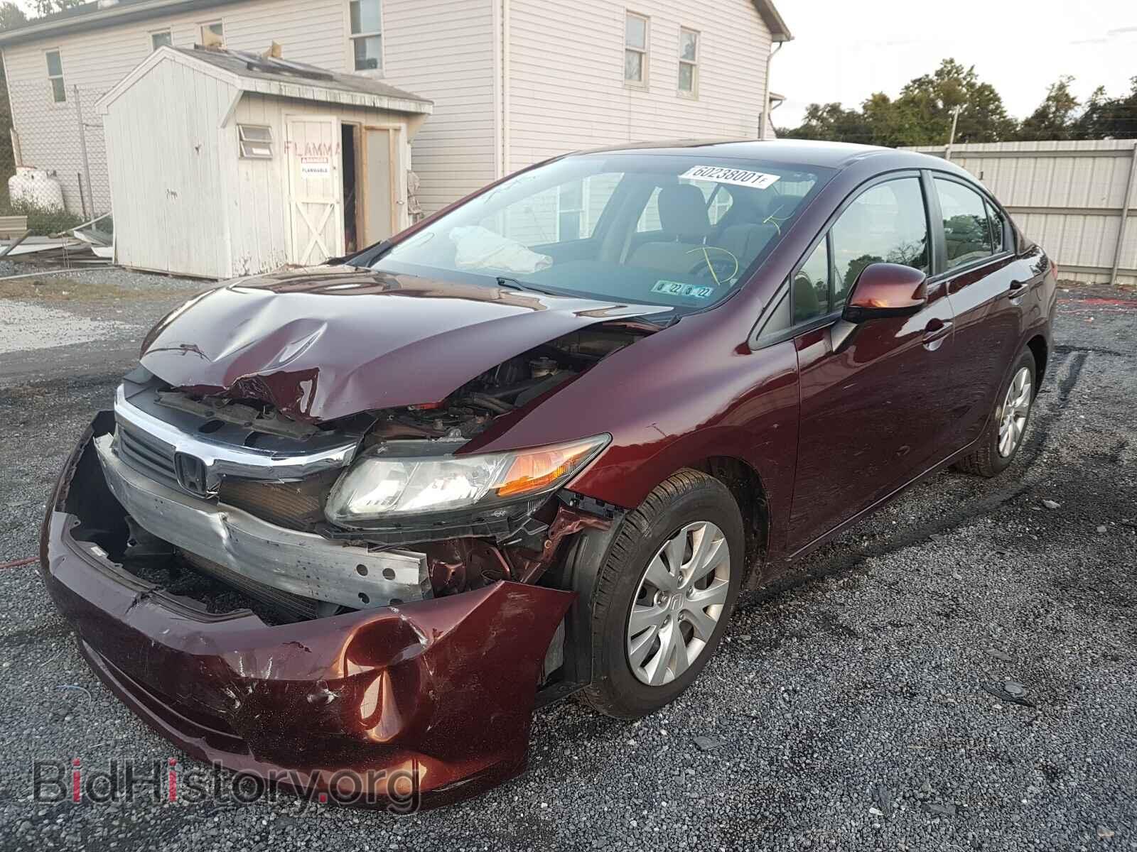 2012 HONDA CIVIC - VIN: 19XFB2F50CE320904 - Фото 2