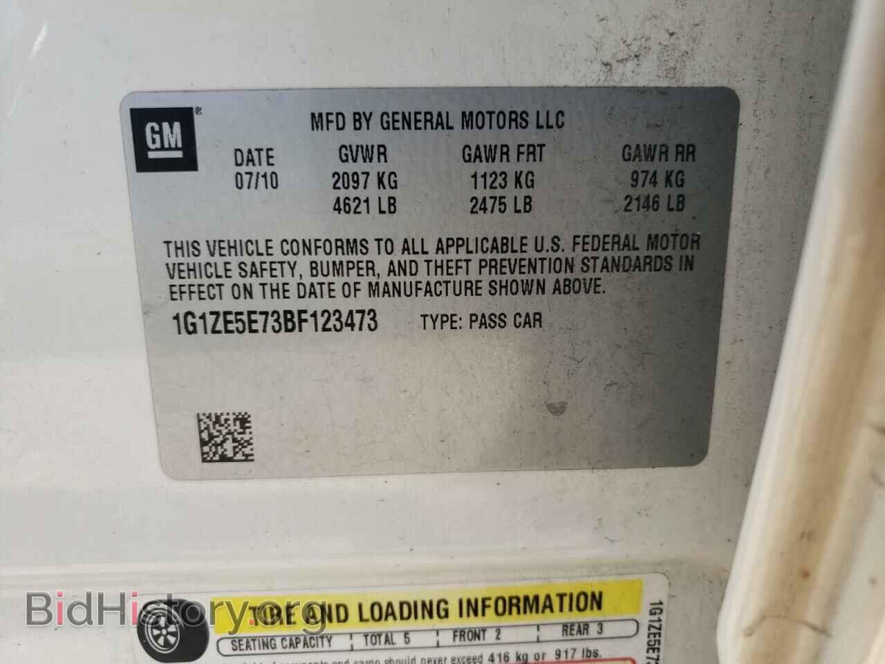 2011 CHEVROLET MALIBU - VIN: 1G1ZE5E73BF123473 - Фото 12