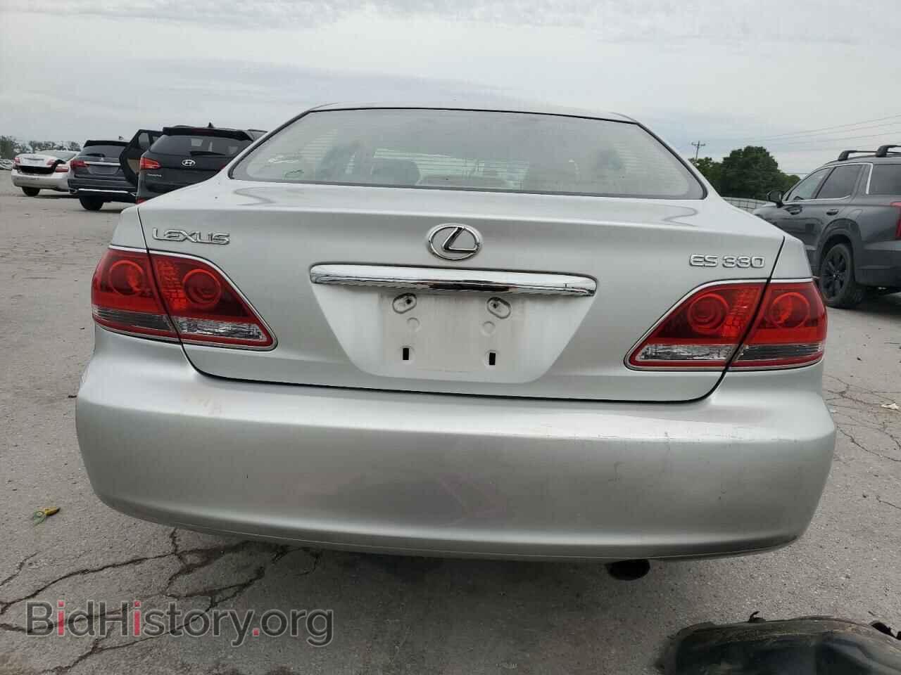 2005 LEXUS ES330 - VIN: JTHBA30G155103652 - Фото 6