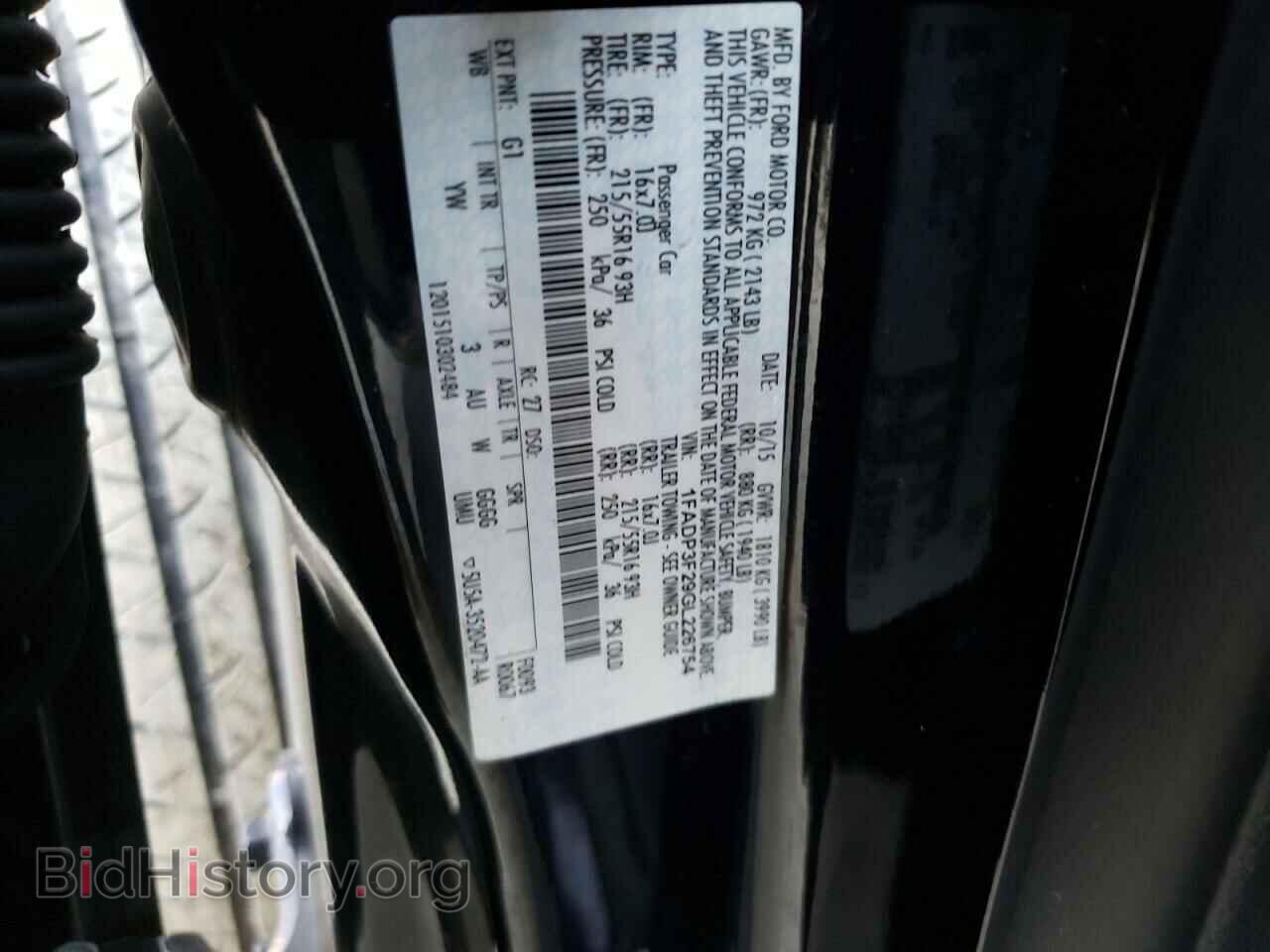 2016 FORD FOCUS - VIN: 1FADP3F29GL226754 - Фото 10