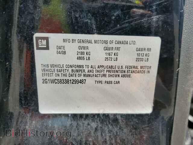 2008 CHEVROLET IMPALA - VIN: 2G1WC583381299487 - Фото 10