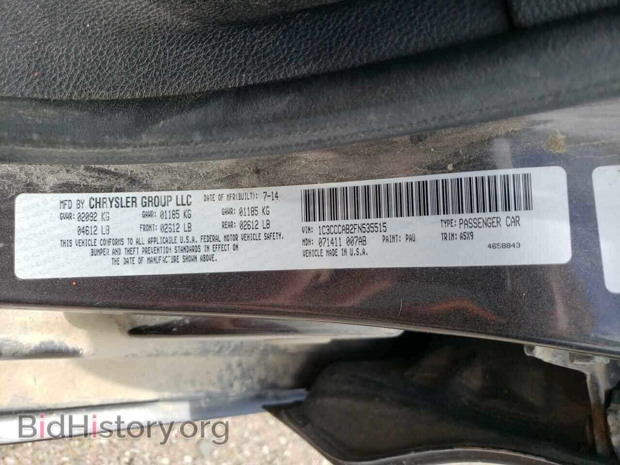 2015 CHRYSLER 200 - VIN: 1C3CCCAB2FN535515 - Photo 12