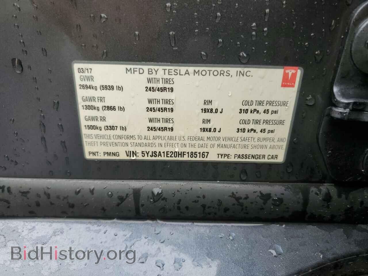 2017 TESLA MODEL S - VIN: 5YJSA1E20HF185167 - Photo 10