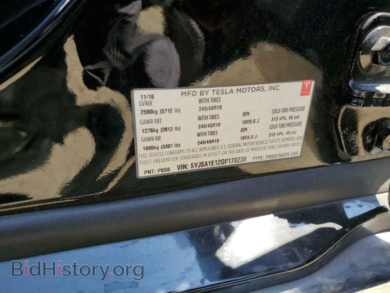 2016 TESLA MODEL S - VIN: 5YJSA1E12GF170238 - Photo 13
