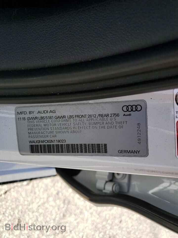 2016 AUDI A6 - VIN: WAUGFAFCXGN118023 - Photo 12
