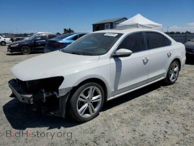 2012 Volkswagen PASSAT SEL, белый — VIN 1VWCM7A3XCC008884, Copart