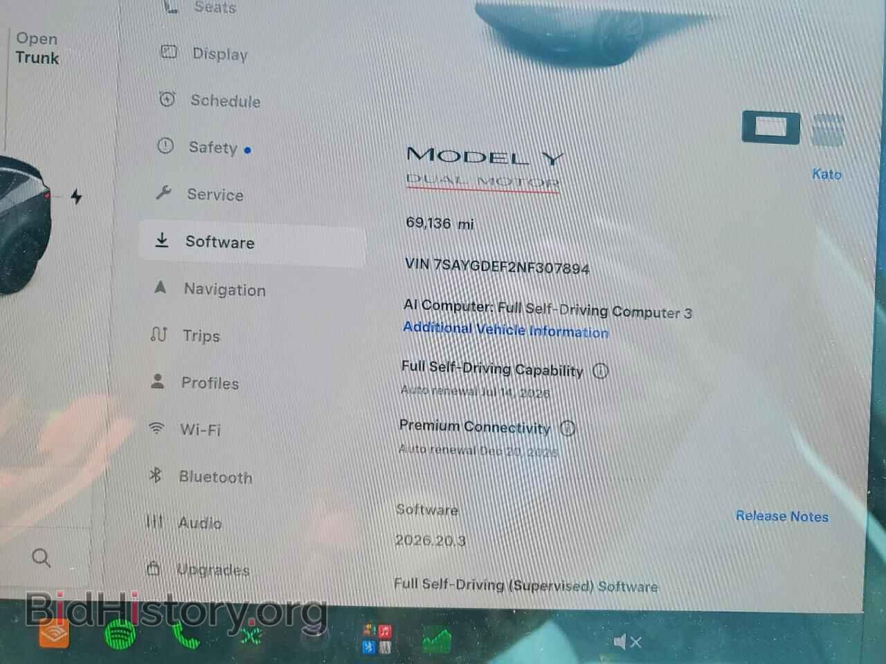 2022 TESLA MODEL Y - VIN: 7SAYGDEF2NF307894 - Photo 9