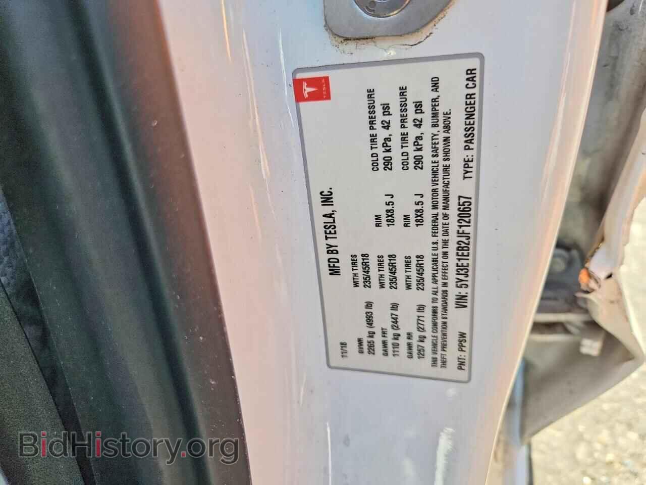 2018 TESLA MODEL 3 - VIN: 5YJ3E1EB2JF120657 - Фото 13