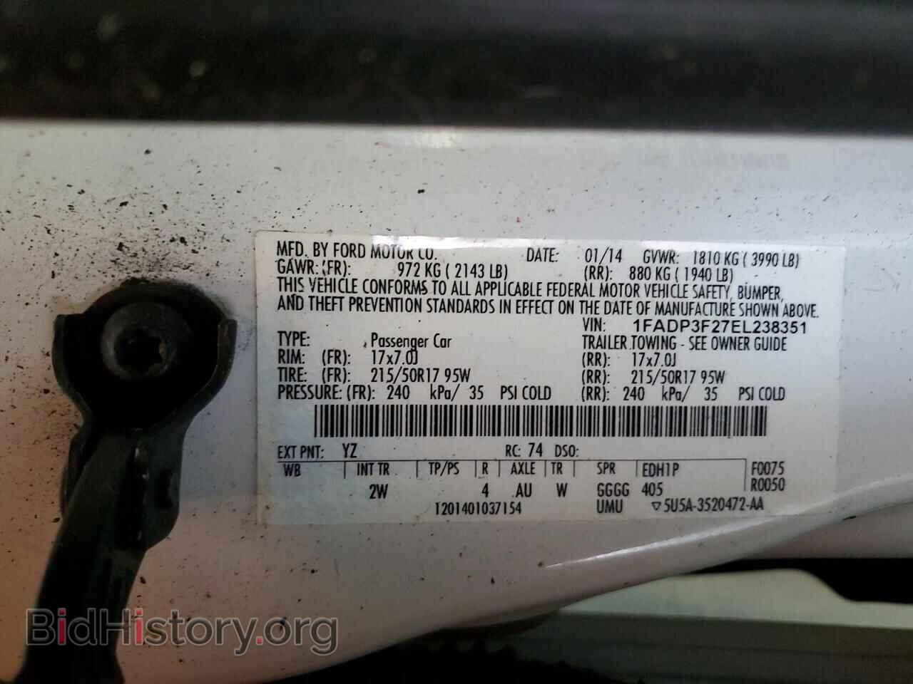 2014 FORD FOCUS - VIN: 1FADP3F27EL238351 - Photo 12